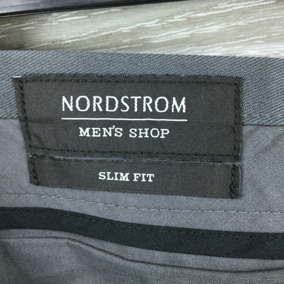 Nordstrom Mens Shop Non-Iron Slim Fit Chinos - Picture 6 of 7